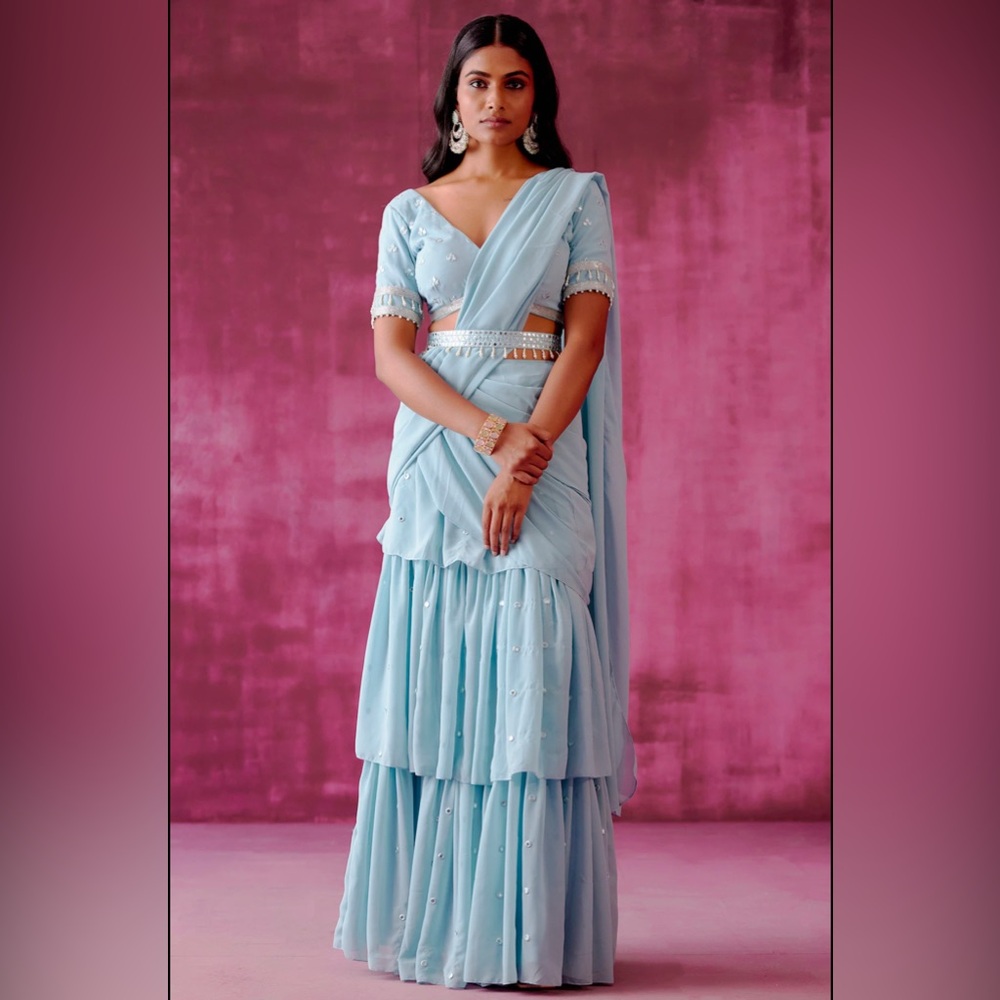 Elegant Blue Lehenga